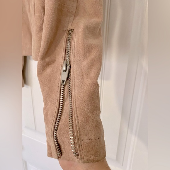 Blank NYC blush pink genuine Suede Jacket - Picture 5 of 8